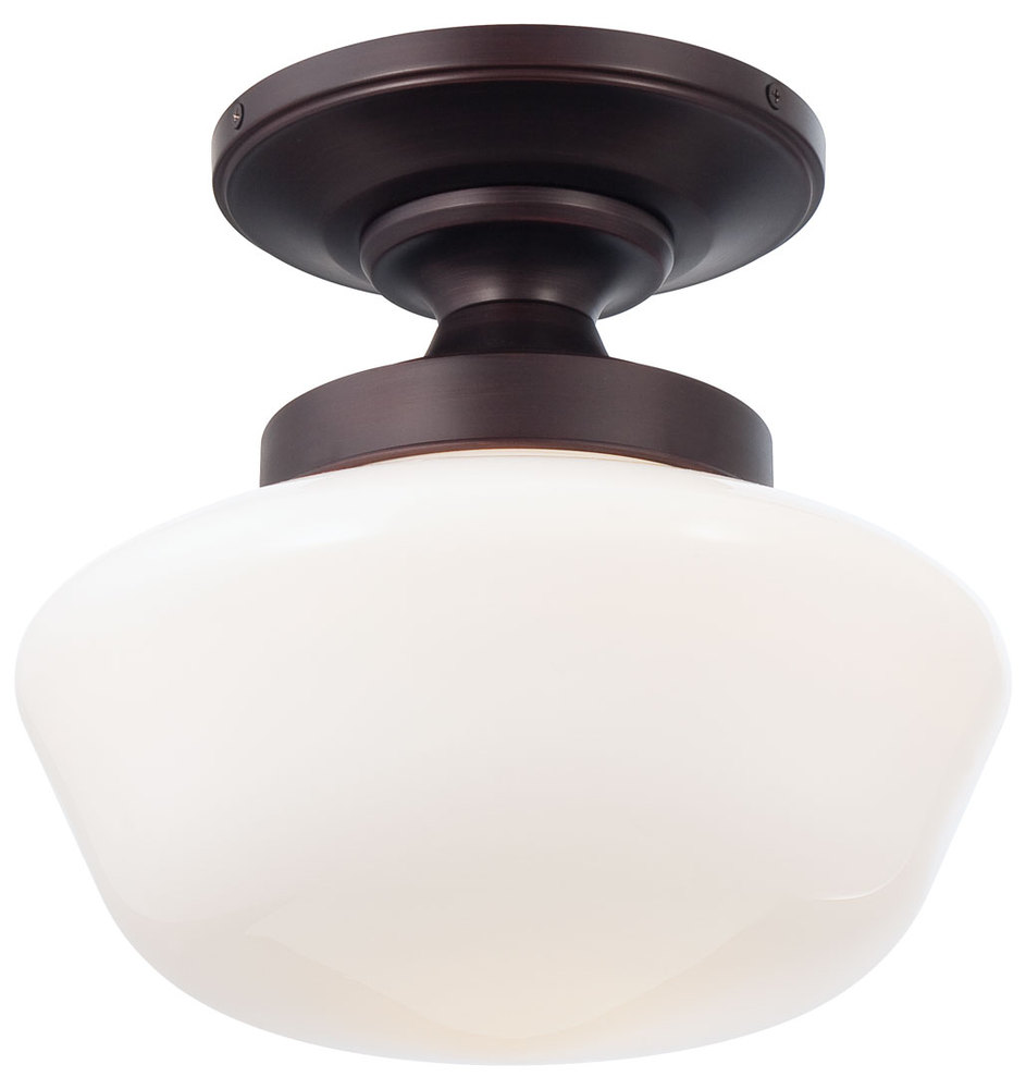1 LIGHT SEMI FLUSH
