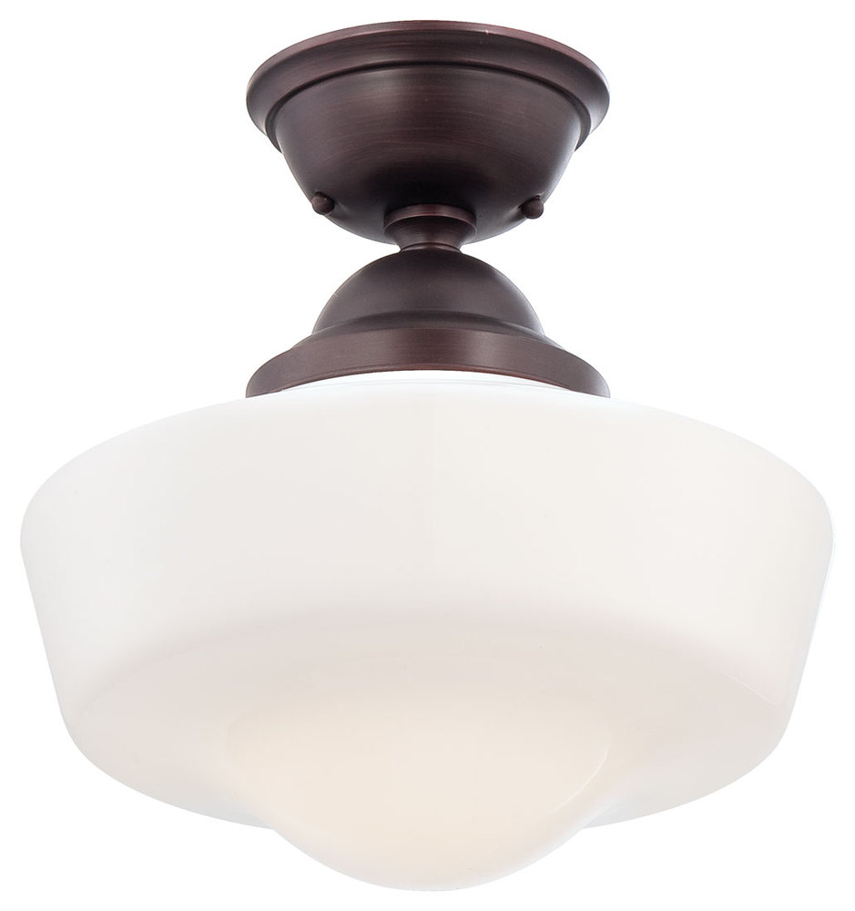 1 LIGHT SEMI FLUSH