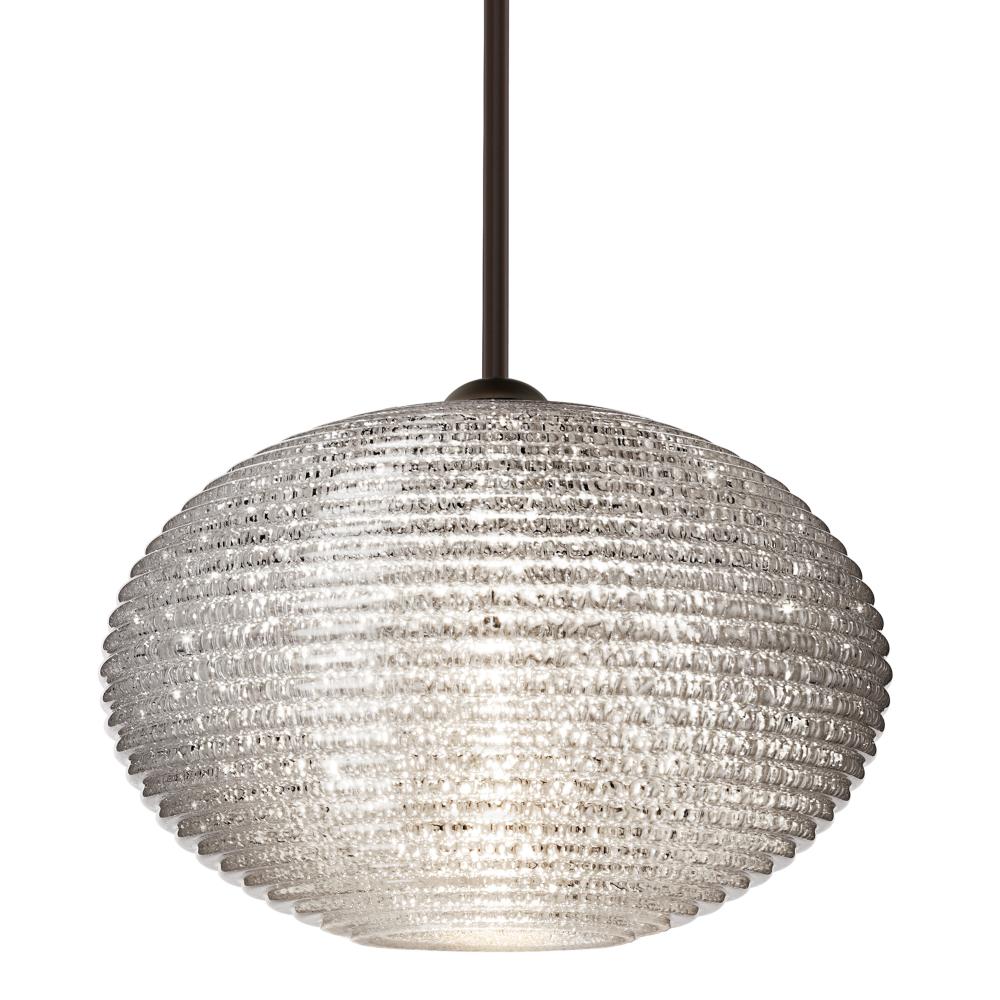 Besa Pape 12 Pendant 1Kx Glitter Bronze 1x9W LED, 15Ft. Cord