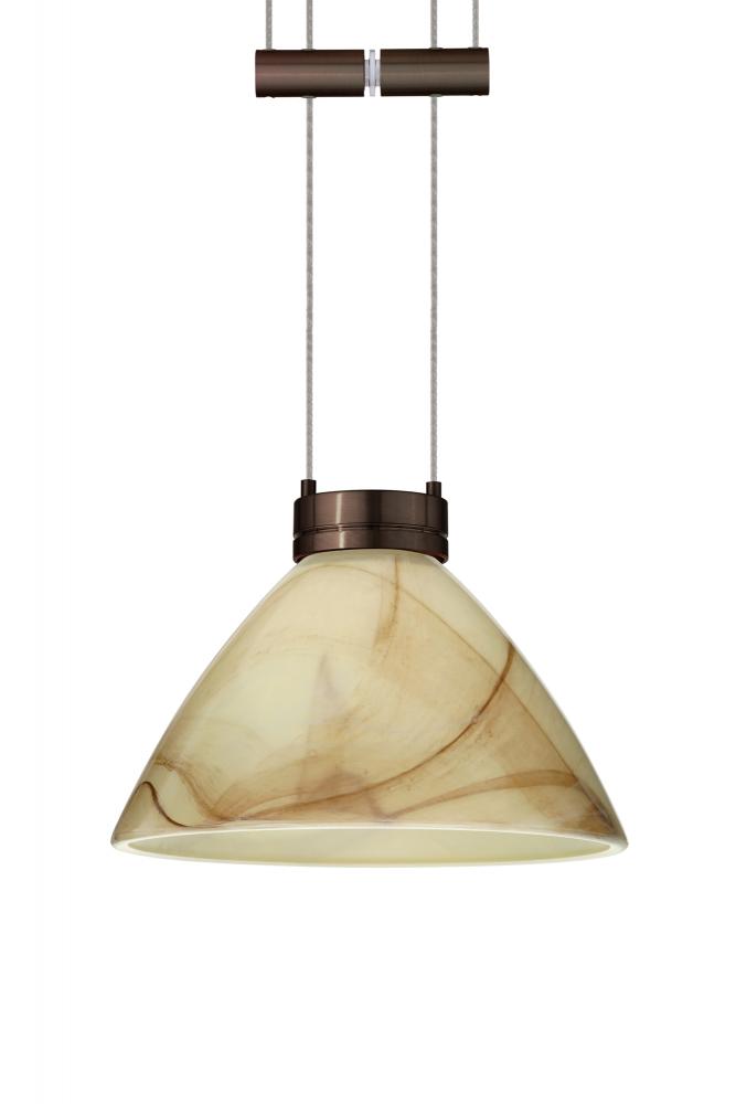 Besa Pendant Domi Bronze Mocha 1x50W Halogen