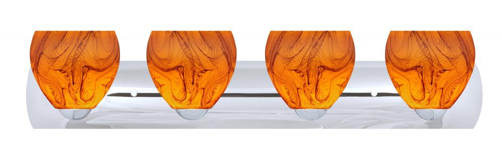 Besa Wall Bolla Chrome Habanero 4x60W Medium Base