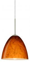 Besa Lighting 1JT-4470HB-LED-SN - Besa Vila LED Pendant Habanero Satin Nickel 1x9W LED