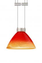 Besa Lighting 1XA-1743SL-SN - Besa Pendant Domi Satin Nickel Solare 1x50W Halogen