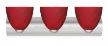 Besa Lighting 3WZ-7572MA-LED-SN - BESA WALL SASHA II SATIN NICKEL MAGMA 3X9W LED