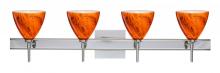 Besa Lighting 4SW-1779HB-LED-CR-SQ - Besa Wall With SQ Canopy Mia Chrome Habanero 4x5W LED