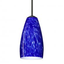 Besa Lighting B-150986-MED-BK - Besa Chrissy Pendant For Multiport Canopy Black Blue Cloud 1x50W MAX E26 Base