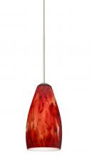 Besa Lighting XP-719841-SN - Besa Pendant Karli Satin Nickel Garnet 1x50W Halogen