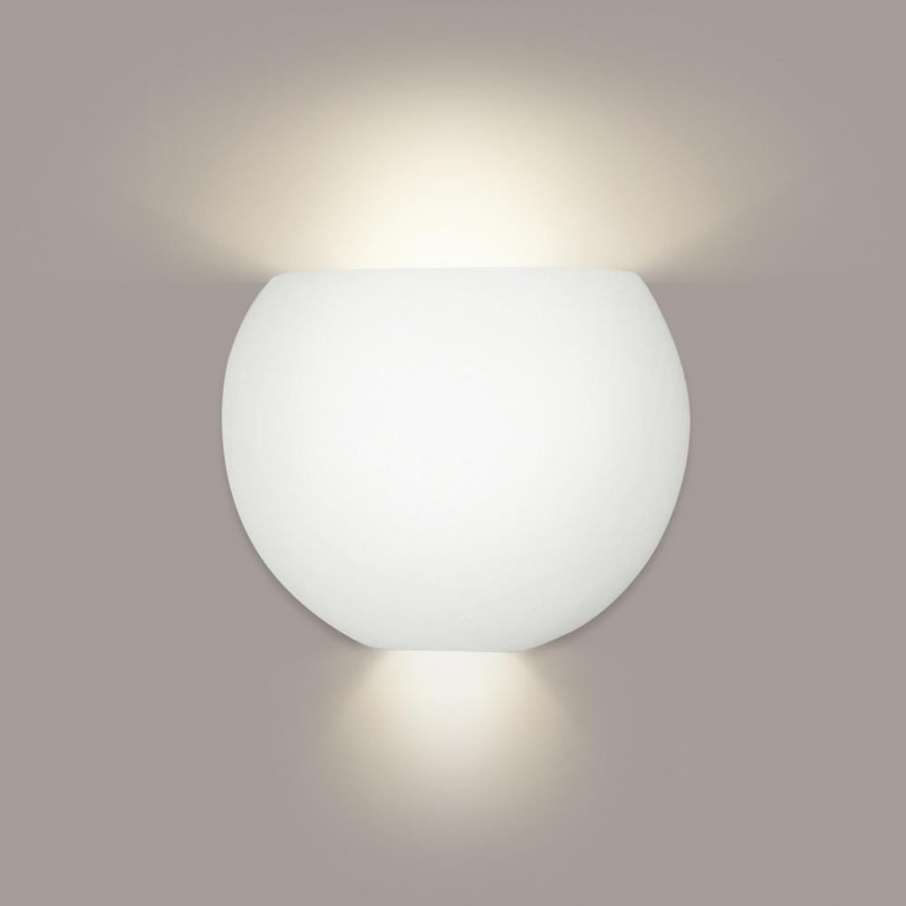 Curacoa Wall Sconce: Hurricane Blue (Wet Sealed Top, E26 Base LED (Bulb included))