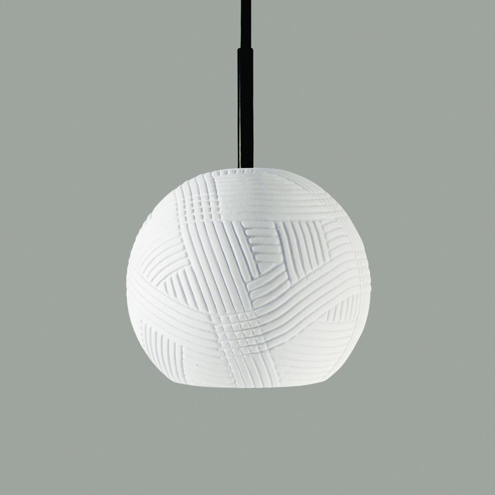 Twine Mini Pendant: Fleet Blue (Black Cord & Canopy)
