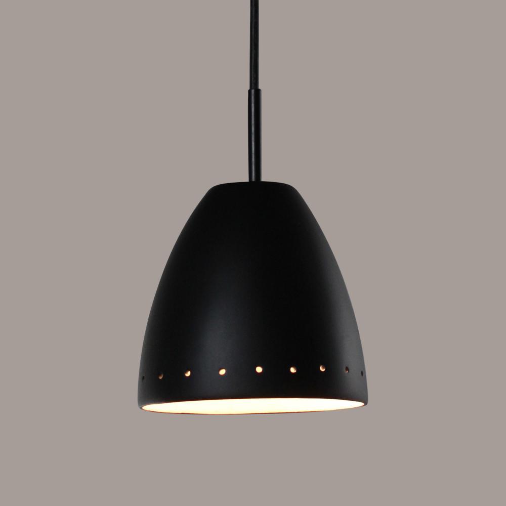 Realm Mini Pendant: Slate Black (Black Cord & Canopy)