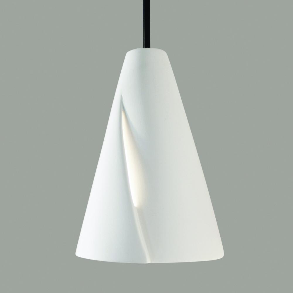 Whirl Mini Pendant: Icelandic Blue (Black Cord & Canopy)