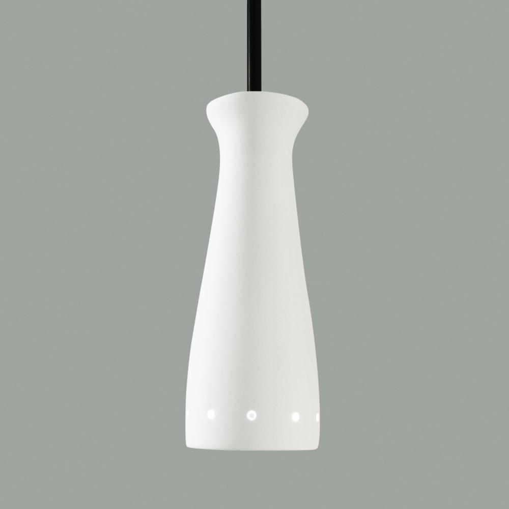 Pilsner Mini Pendant: Monaco Red (Black Cord & Canopy)