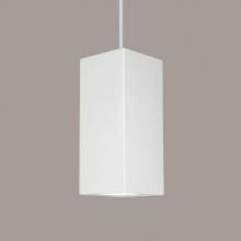 A-19 P1802-A5-BCC - Gran Timor Pendant: Brick (Black Cord & Canopy)