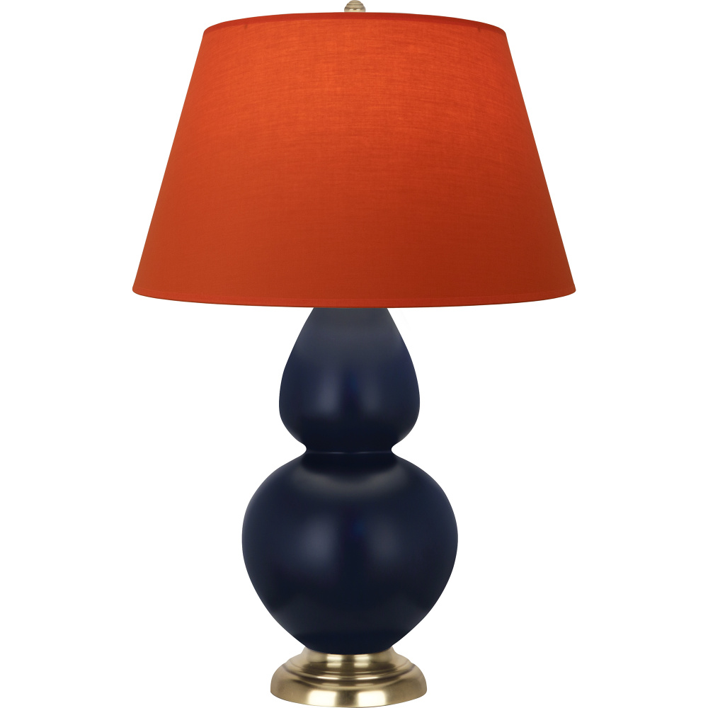 Matte Midnight Blue Double Gourd Table Lamp