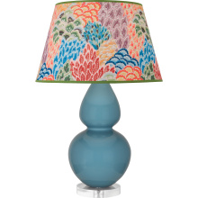 Robert Abbey OB23S - Steel Blue Double Gourd Table Lamp