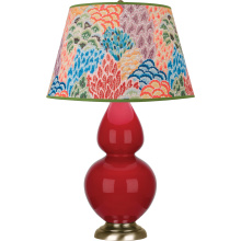 Robert Abbey RR20S - Ruby Red Double Gourd Table Lamp