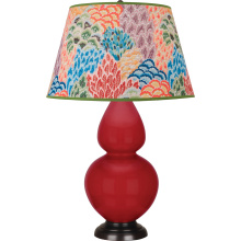 Robert Abbey RR21S - Ruby Red Double Gourd Table Lamp