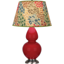 Robert Abbey RR22F - Ruby Red Double Gourd Table Lamp