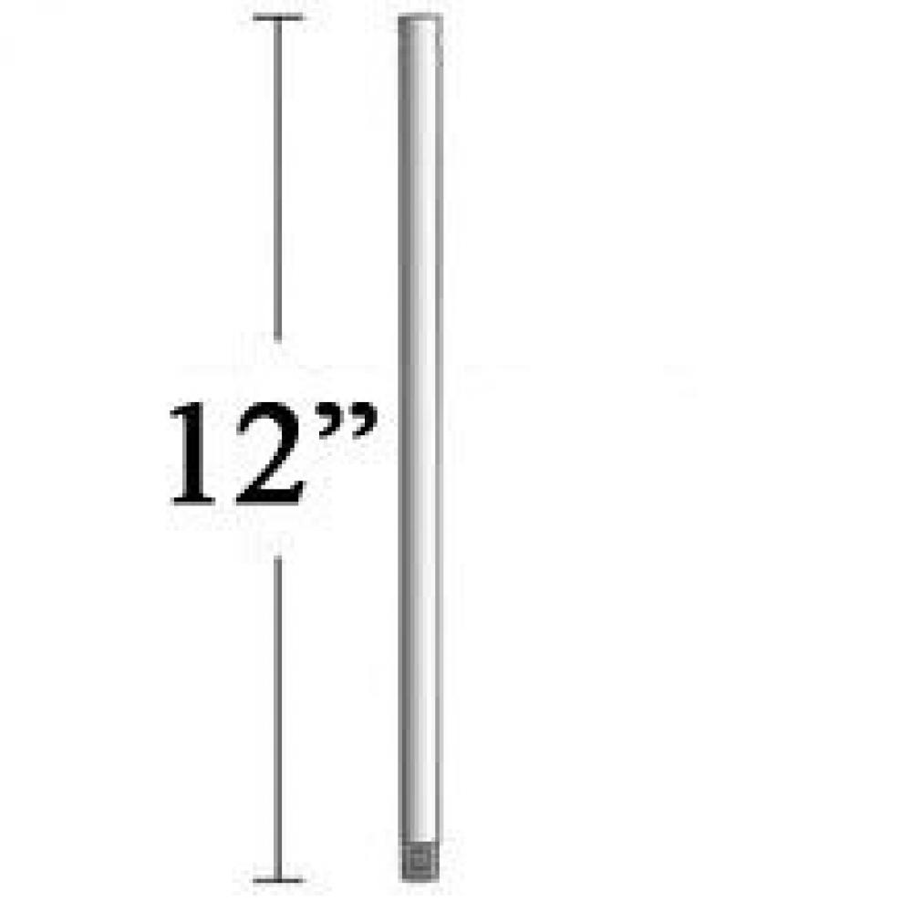 12" Down Rod in Liquid Nickel