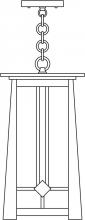 Arroyo Craftsman ABH-9RM-S - 9" Aberdeen pendant