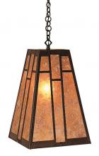 Arroyo Craftsman AH-12RM-S - 12" asheville hanging pendant