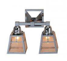 Arroyo Craftsman AS-2EAM-P - a-line shade 2 light sconce without overlay (empty)