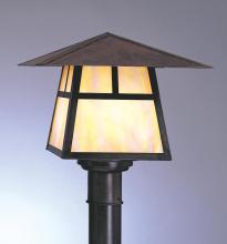 Arroyo Craftsman CP-15BGW-MB - 15" carmel post mount with bungalow overlay