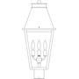 Arroyo Craftsman CRP-10RM-BZ - 10" croydon post mount