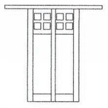 Arroyo Craftsman GW-18CS-MB - 18" glasgow flush wall mount