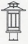 Arroyo Craftsman KP-9RM-RC - 9" kennebec post mount