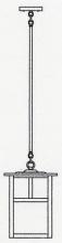 Arroyo Craftsman MSH-10TOF-VP - 10" mission stem hung pendant with t-bar overlay
