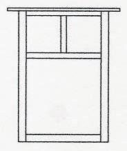 Arroyo Craftsman MW-15EAM-RC - 15" mission flush wall mount without overlay (empty)