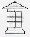 Arroyo Craftsman NC-9GW-RC - 9" newport column mount