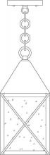 Arroyo Craftsman NOH-6CS-S - 6" nottingham pendant