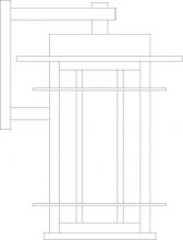 Arroyo Craftsman OPB-11WO-VP - 11" oak park wall mount